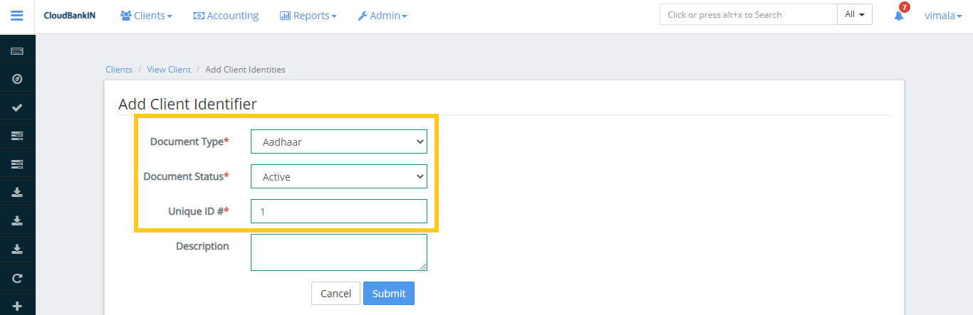 Client Identifier